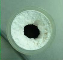 Silica clogging at a wet scrubber drain